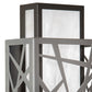 Meyda 8" Wide Quadrato Rich Umador Wall Sconce- 244697