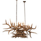 Meyda 50" Long Antlers 10 Light Oblong Chandelier- 247232