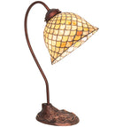 Meyda 8" Wide Tiffany Fishscale Desk Lamp- 247821