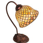 Meyda 8" Wide Tiffany Fishscale Desk Lamp- 247821