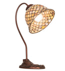 Meyda 8" Wide Tiffany Fishscale Desk Lamp- 247821