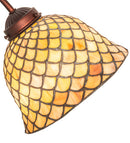Meyda 8" Wide Tiffany Fishscale Desk Lamp- 247821