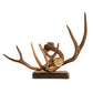 Meyda 14" Wide Antlers Elk & Mule Deer Wall Sconce- 247849