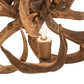 Meyda  34" Wide Antlers Elk & Mule Deer 8 Light Chandelier- 247856
