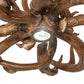 Meyda  34" Wide Antlers Elk & Mule Deer 8 Light Chandelier- 247856