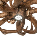 Meyda  34" Wide Antlers Elk & Mule Deer 8 Light Chandelier- 247856