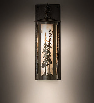 Meyda 5" Wide Fulton Tall Pines Hanging Wall Sconce 249022