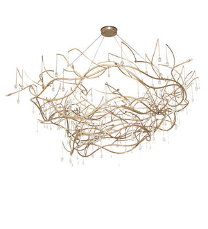 Meyda 96" Wide Crystal Tear Drop Chandelier- 250516