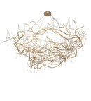 Meyda 96" Wide Crystal Tear Drop Chandelier- 250516