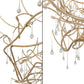 Meyda 96" Wide Crystal Tear Drop Chandelier- 250516