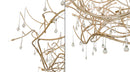 Meyda 96" Wide Crystal Tear Drop Chandelier- 250516