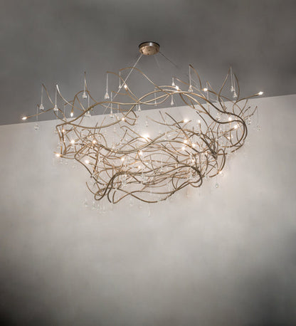 Meyda 96" Wide Crystal Tear Drop Chandelier- 250516