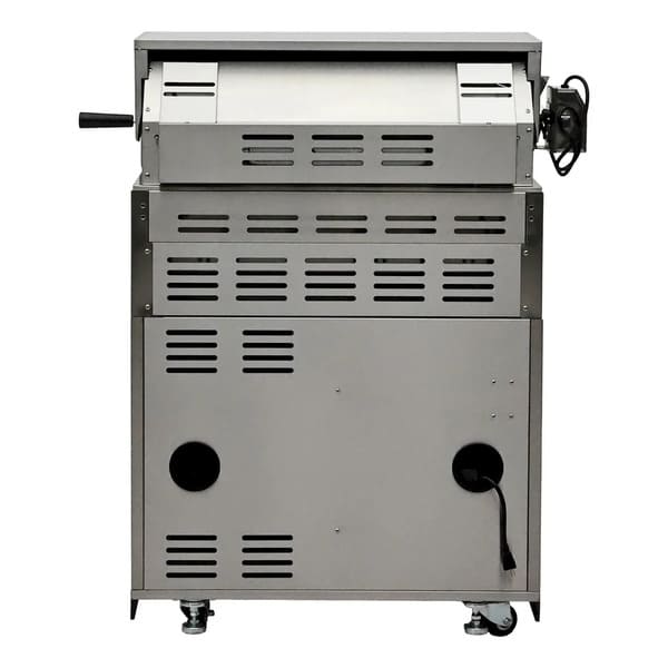 FORNO Bulnes Outdoor Kitchen 30-Inch BBQ 60,000 BTU, with Sear, Rotisserie Infrared Burners, 1.8 Cu.Ft. Beverage Center, & Black/White Countertops - MyBBQDirect