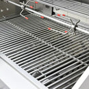 FORNO Bulnes Outdoor Kitchen 30-Inch BBQ 60,000 BTU, with Sear, Rotisserie Infrared Burners, 1.8 Cu.Ft. Beverage Center, & Black/White Countertops - MyBBQDirect