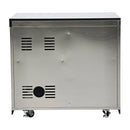 FORNO Bulnes Outdoor Kitchen 30-Inch BBQ 60,000 BTU, with Sear, Rotisserie Infrared Burners, 1.8 Cu.Ft. Beverage Center, & Black/White Countertops