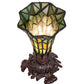 Meyda 8" High Stained Glass Pond Lily Victorian Accent Lamp - 251825