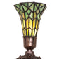 Meyda 8" High Stained Glass Pond Lily Victorian Accent Lamp - 251825