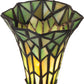 Meyda 8" High Stained Glass Pond Lily Victorian Accent Lamp - 251825