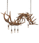 Meyda 74" Long Antlers 8 Light Oblong Chandelier- 251970