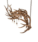 Meyda 74" Long Antlers 8 Light Oblong Chandelier- 251970