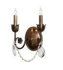 Meyda 9.5" Wide Antonia 2 Light Wall Sconce- 252340