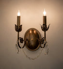 Meyda 9.5" Wide Antonia 2 Light Wall Sconce- 252340