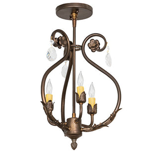 Meyda 12" Wide Antonia 3 Light Chandelier- 252343 - MyBBQDirect