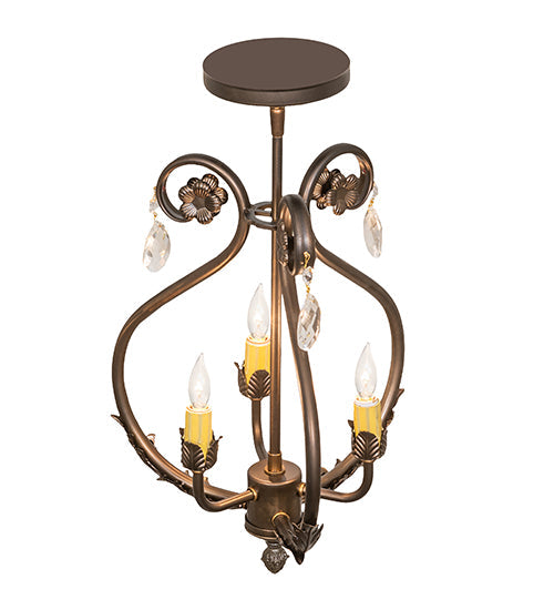 Meyda 12" Wide Antonia 3 Light Chandelier- 252343 - MyBBQDirect