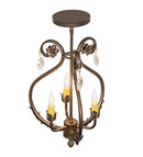 Meyda 12" Wide Antonia 3 Light Chandelier- 252343 - MyBBQDirect