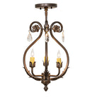 Meyda 12" Wide Antonia 3 Light Chandelier- 252343 - MyBBQDirect