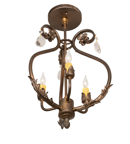 Meyda 12" Wide Antonia 3 Light Chandelier- 252343 - MyBBQDirect