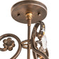 Meyda 12" Wide Antonia 3 Light Chandelier- 252343 - MyBBQDirect