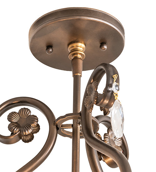 Meyda 12" Wide Antonia 3 Light Chandelier- 252343 - MyBBQDirect