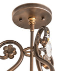 Meyda 12" Wide Antonia 3 Light Chandelier- 252343 - MyBBQDirect