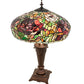 Meyda  26" High Tiffany Peony Table Lamp- 253024