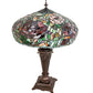 Meyda  26" High Tiffany Peony Table Lamp- 253024