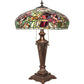 Meyda  26" High Tiffany Peony Table Lamp- 253024