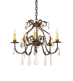 Meyda 24" Wide Chantilly 5 Light Chandelier- 256731 - MyBBQDirect