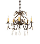 Meyda 24" Wide Chantilly 5 Light Chandelier- 256731 - MyBBQDirect