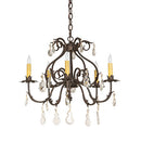 Meyda 24" Wide Chantilly 5 Light Chandelier- 256731 - MyBBQDirect