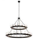 Meyda 72" Wide Noziroh Ring 40 Light Two Tier Chandelier- 256824 - MyBBQDirect