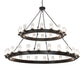 Meyda 72" Wide Noziroh Ring 40 Light Two Tier Chandelier- 256824 - MyBBQDirect
