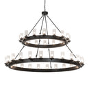 Meyda 72" Wide Noziroh Ring 40 Light Two Tier Chandelier- 256824 - MyBBQDirect