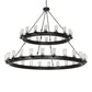 Meyda 72" Wide Noziroh Ring 40 Light Two Tier Chandelier- 256824 - MyBBQDirect