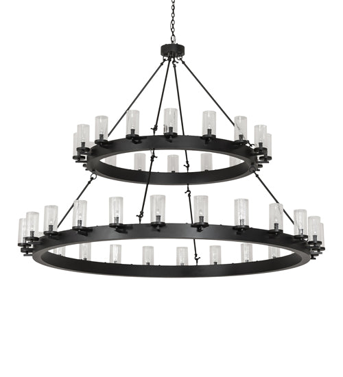 Meyda 72" Wide Noziroh Ring 40 Light Two Tier Chandelier- 256824 - MyBBQDirect