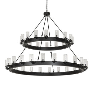 Meyda 72" Wide Noziroh Ring 40 Light Two Tier Chandelier- 256824 - MyBBQDirect