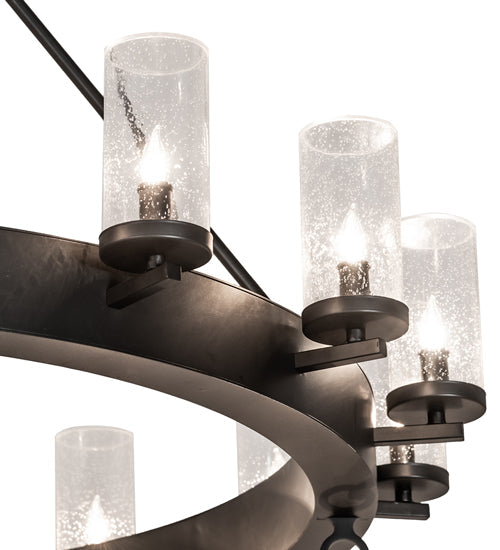 Meyda 72" Wide Noziroh Ring 40 Light Two Tier Chandelier- 256824 - MyBBQDirect