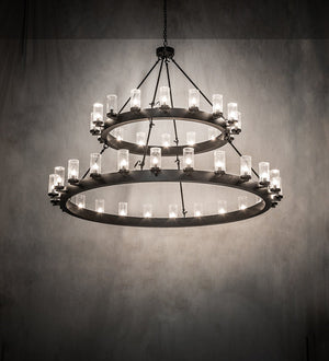 Meyda 72" Wide Noziroh Ring 40 Light Two Tier Chandelier- 256824 - MyBBQDirect