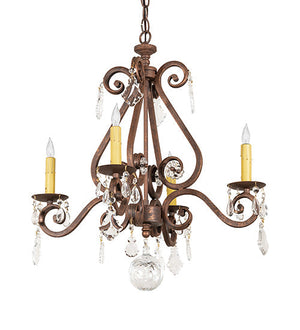 Meyda 22" Wide Adrianna 4 Light Chandelier- 257372 - MyBBQDirect