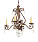 Meyda 22" Wide Adrianna 4 Light Chandelier- 257372 - MyBBQDirect